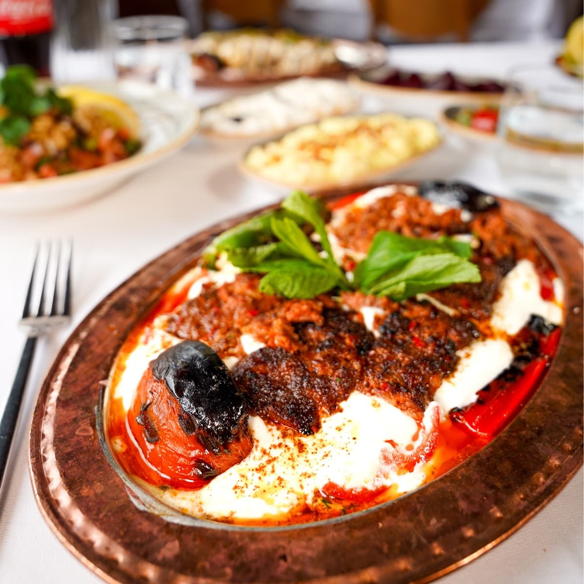 King Restaurant açık hava yemek alanı