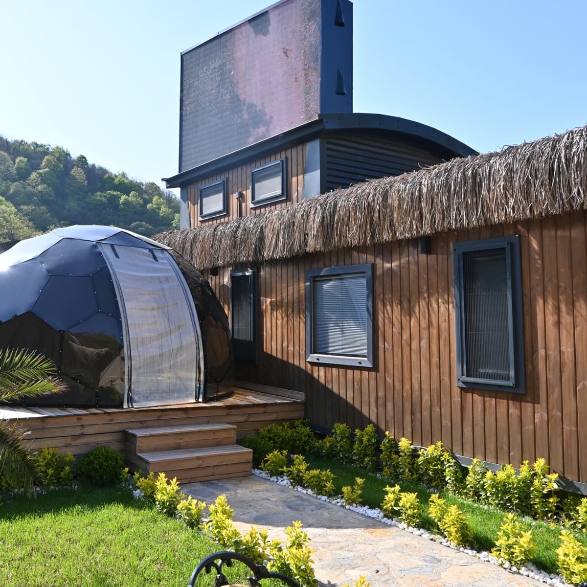 Otel ve Bungalov iç mekan yatak odası